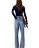 maje maje Wide-leg leather buckle jeans - 2