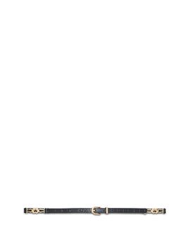Maje Maje Women's Croc Embossed Leather Belt