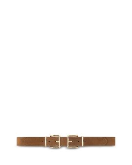 Maje Maje Women's Double Buckle Suede Belt