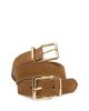 Maje Maje Women's Double Buckle Suede Belt - 6