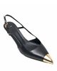 Maje Maje Women's Fayna Toe Cap Leather Slingback Pumps - 2