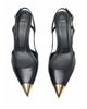 Maje Maje Women's Fayna Toe Cap Leather Slingback Pumps - 3