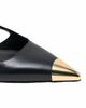 Maje Maje Women's Fayna Toe Cap Leather Slingback Pumps - 4