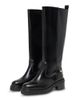 Maje Maje Women's Leather Chain Knee High Boots - 1
