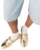 Maje Maje Women's Metallic Leather Ballet Flats - 3