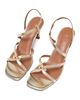 Maje Maje Women's Metallic Leather Multi Strap Sandals - 4