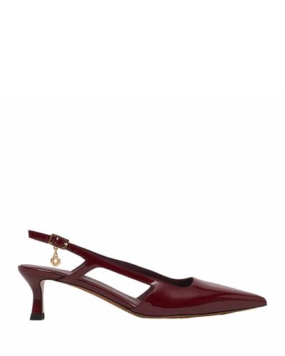 Maje Maje Women's Patent Leather Slingback Pumps