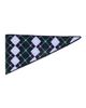 maje maje Wool argyle triangle scarf - 1