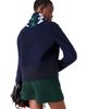 maje maje Wool argyle triangle scarf - 4