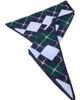 maje maje Wool argyle triangle scarf - 5