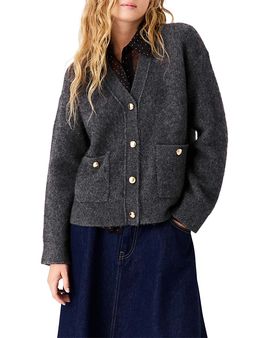 Maje Maje Yak Blend V Neck Cardigan