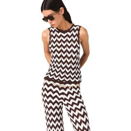 maje maje Zigzag crochet top