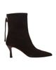 maje maje Zipped Suede Ankle Boots - 1