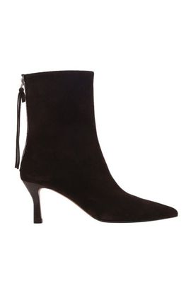 maje maje Zipped Suede Ankle Boots