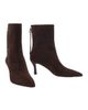 maje maje Zipped Suede Ankle Boots - 2