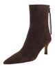 maje maje Zipped Suede Ankle Boots - 5