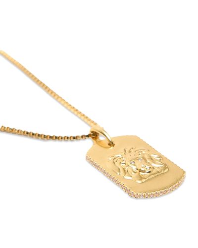 Maje Maje Zodiac Dog Tag Pendant Necklace, 26.5
