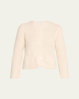 Majestic Filatures Button-Front Organic Cotton Knit Cardigan