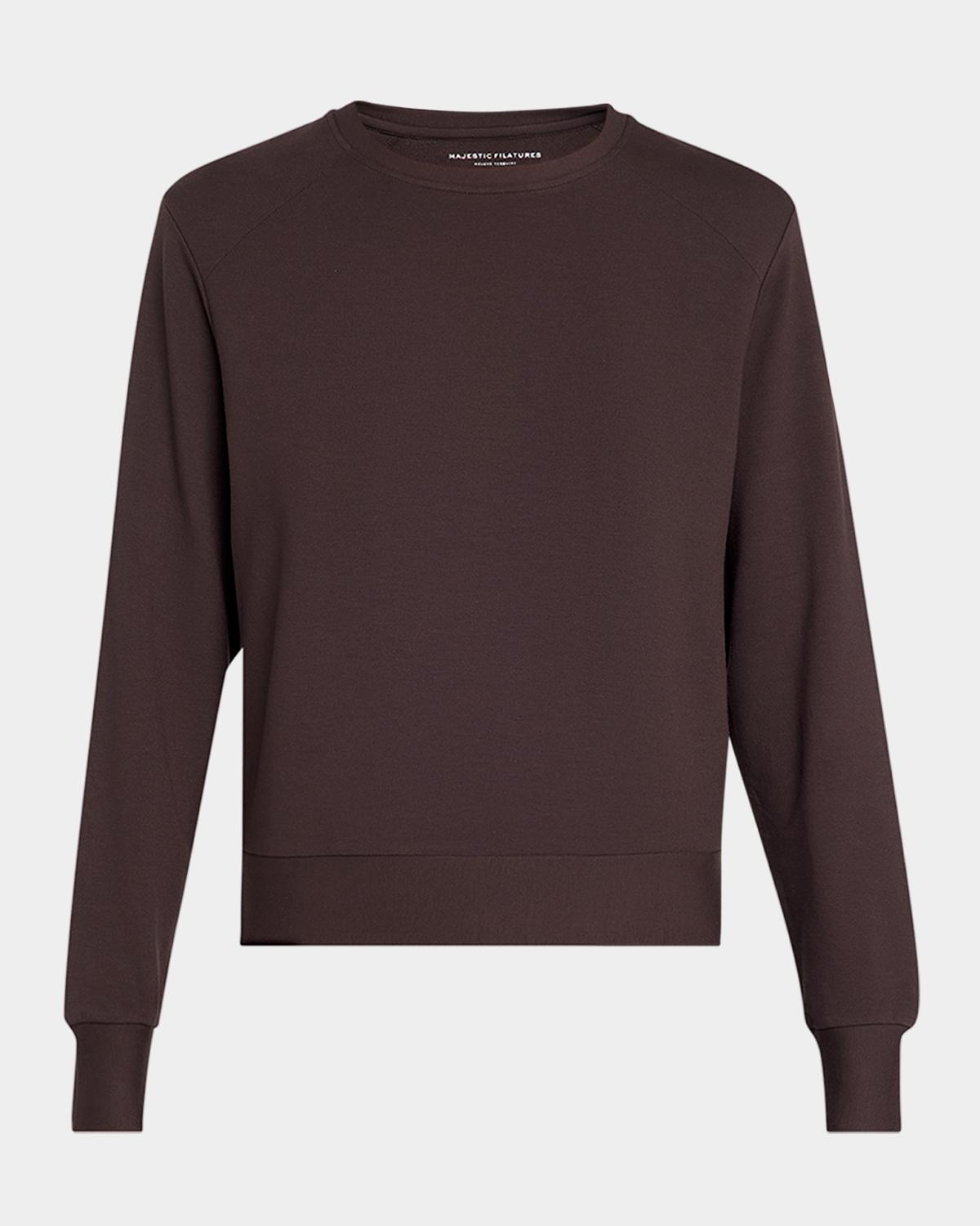Majestic Filatures French Terry Crop Crewneck Sweatshirt