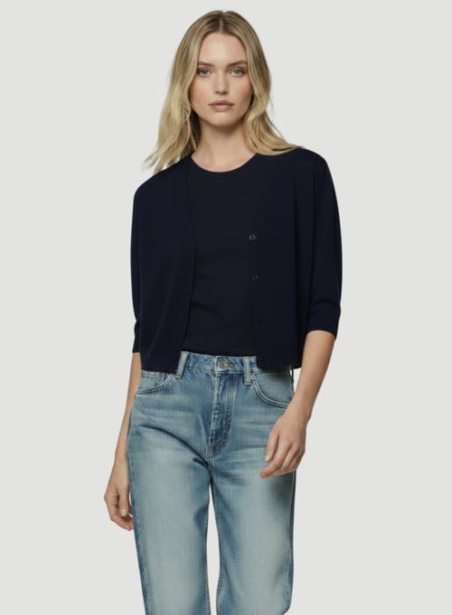 Majestic Filatures Majestic Filatures Cashmere Elbow Sleeve Crewneck Cardigan