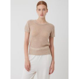 Majestic Filatures Majestic Filatures Cashmere Silk Mesh Short Sleeve Crewneck