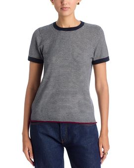 Majestic Filatures Majestic Filatures Cashmere Striped Short Sleeve Tee