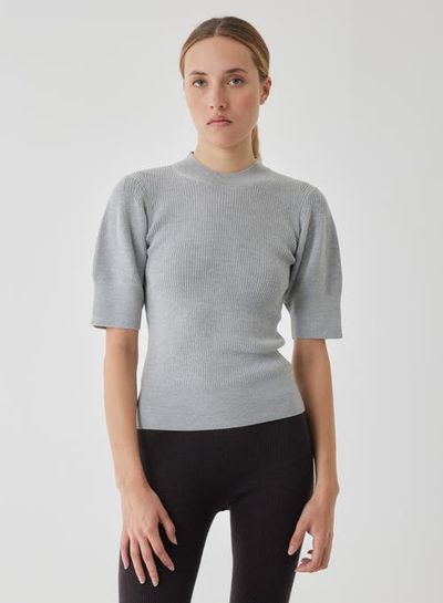 Majestic Filatures Majestic Filatures Compact Merino Mini Rib Short Sleeve Crewneck