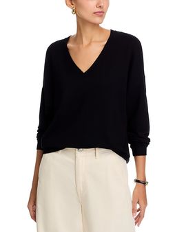 Majestic Filatures Majestic Filatures French Terry V Neck Sweatshirt