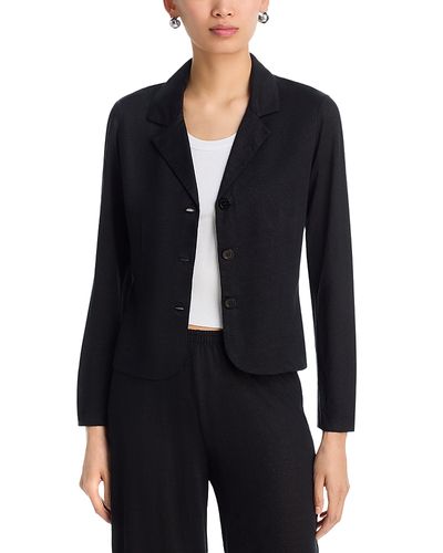 Majestic Filatures Majestic Filatures Linen Stretch Three Button Blazer