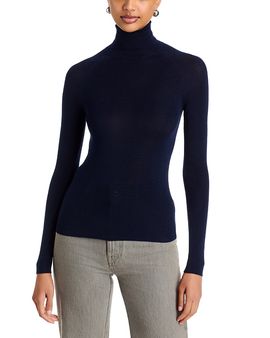 Majestic Filatures Majestic Filatures Merino Wool & Silk Micro Rib Turtleneck Tee