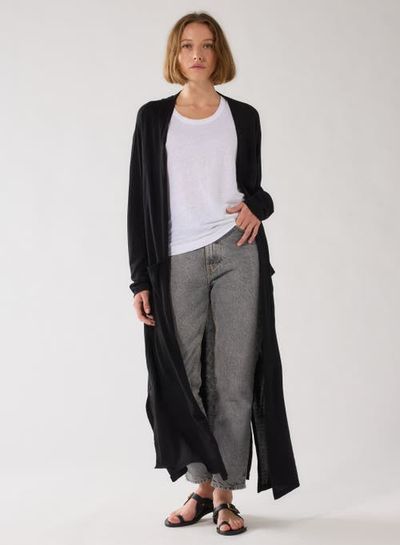 Majestic Filatures Majestic Filatures Silk Viscose Long Sleeve Cardigan
