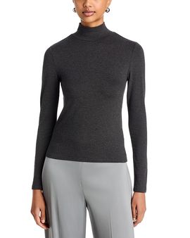 Majestic Filatures Majestic Filatures Soft Touch Crop Long Sleeve Mock Neck