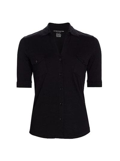 Majestic Filatures Majestic Filatures Soft Touch Elbow Sleeve Pocket Shirt