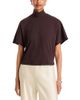 Majestic Filatures Majestic Filatures Supima Cotton Short Sleeve Mock Neck Tee - 1