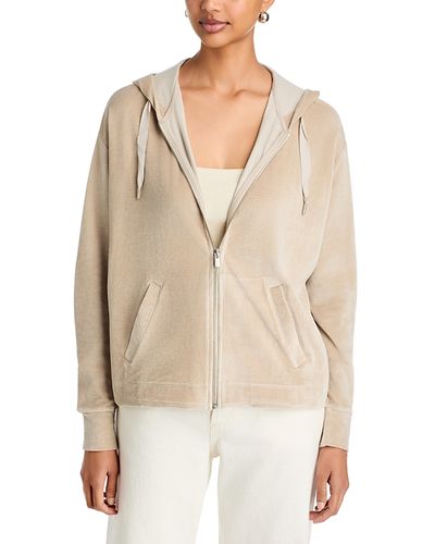 Majestic Filatures Majestic Filatures Velour Long Sleeve Zip Hoodie