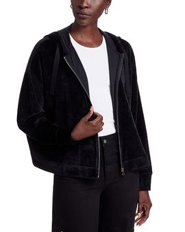 Majestic Filatures Majestic Filatures Velour Zip Front Hoodie