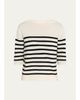 Majestic Filatures Merino Extrafine Striped Crewneck Sweater - 1