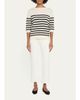 Majestic Filatures Merino Extrafine Striped Crewneck Sweater - 2