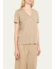 Majestic Filatures Relaxed Cotton V-Neck Tee - 4