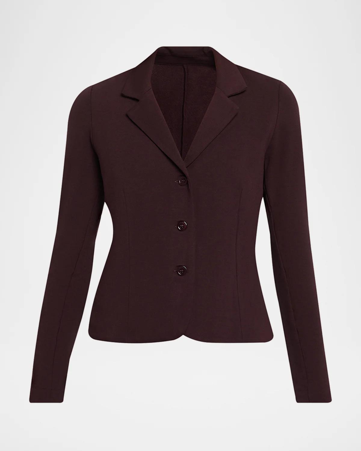 Majestic Filatures Single-Breasted French Terry Jacket