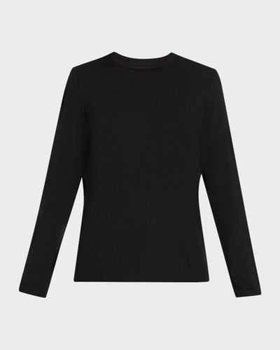 Majestic Filatures Soft Touch Crewneck Tee w/ Side Slits