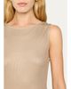 Majestic Filatures Soft Touch Metallic Knit Tank Top - 5