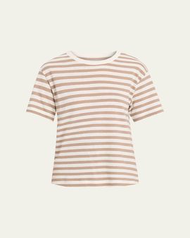Majestic Filatures Striped Stretch Linen Shirt