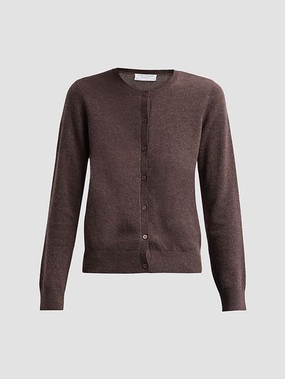 Majestic Filatures Women's Cashmere Crewneck Cardigan