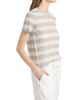 Majestic Filatures Women's Cashmere Stripe Crewneck T-Shirt - 4