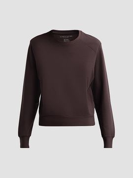 Majestic Filatures Women's French Terry Crop Crewneck Sweatshirt