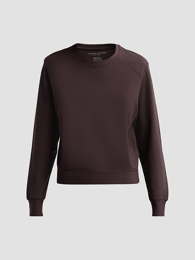 Majestic Filatures Women's French Terry Crop Crewneck Sweatshirt