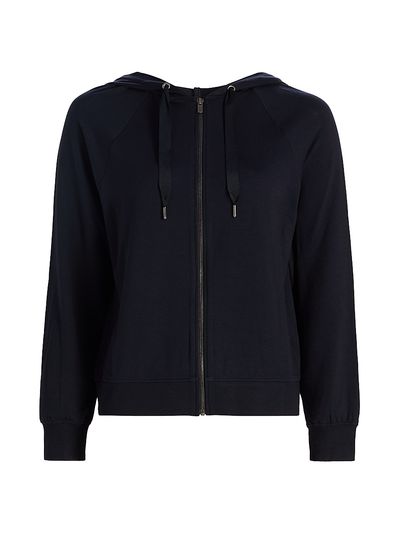 Majestic Filatures Women's French Terry Zip-Front Hoodie