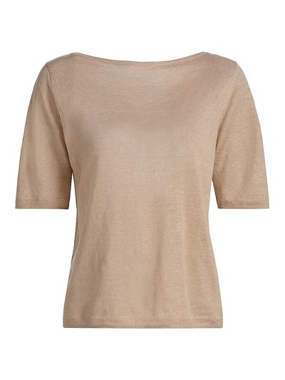 Majestic Filatures Women's Knit Boatneck Top