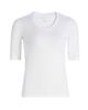 Majestic Filatures Women's Scoopneck Stretch Linen Top - 8